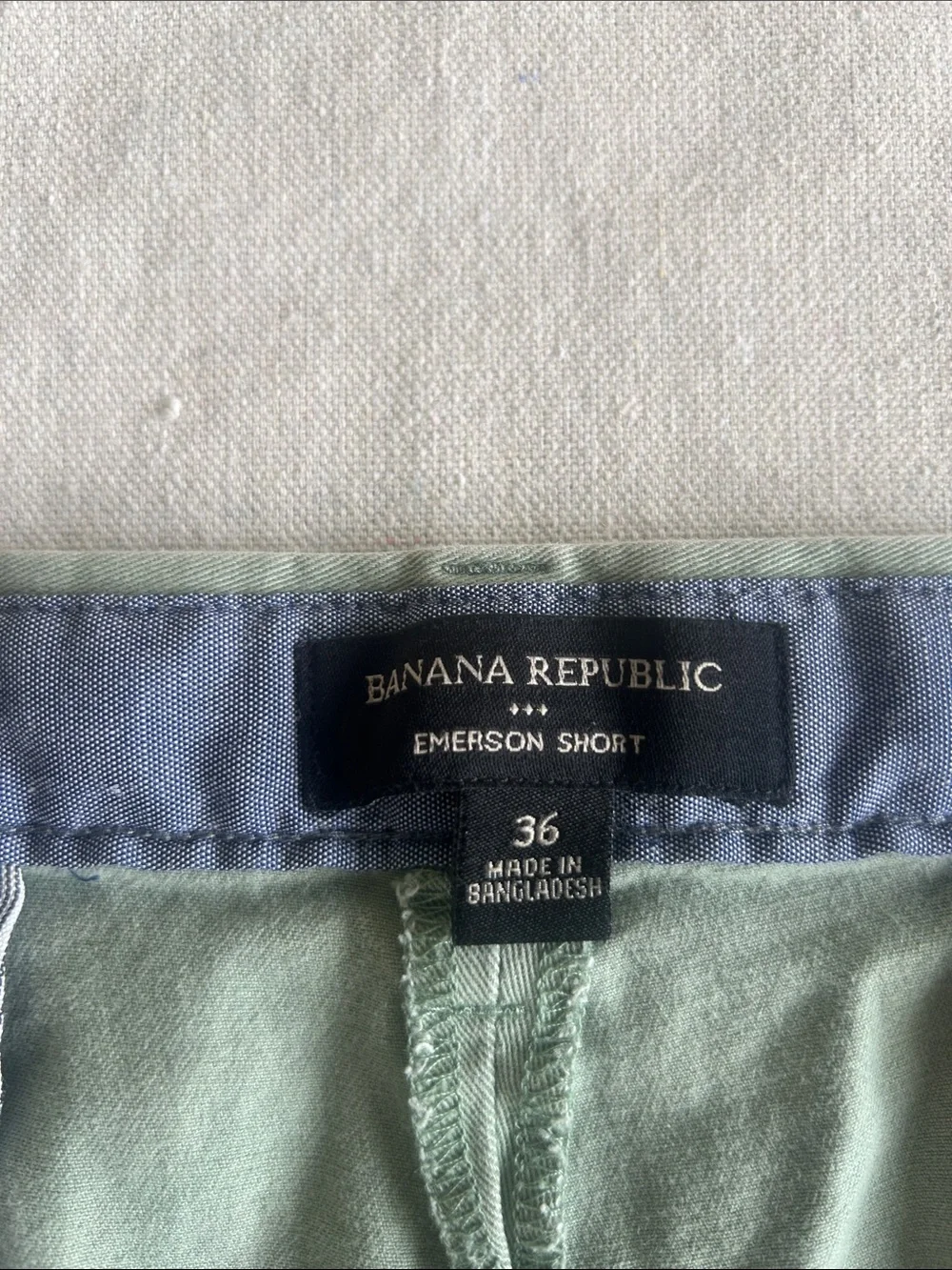 Banana Republic Mint Green Flat-Front Cotton Shorts (M-2)